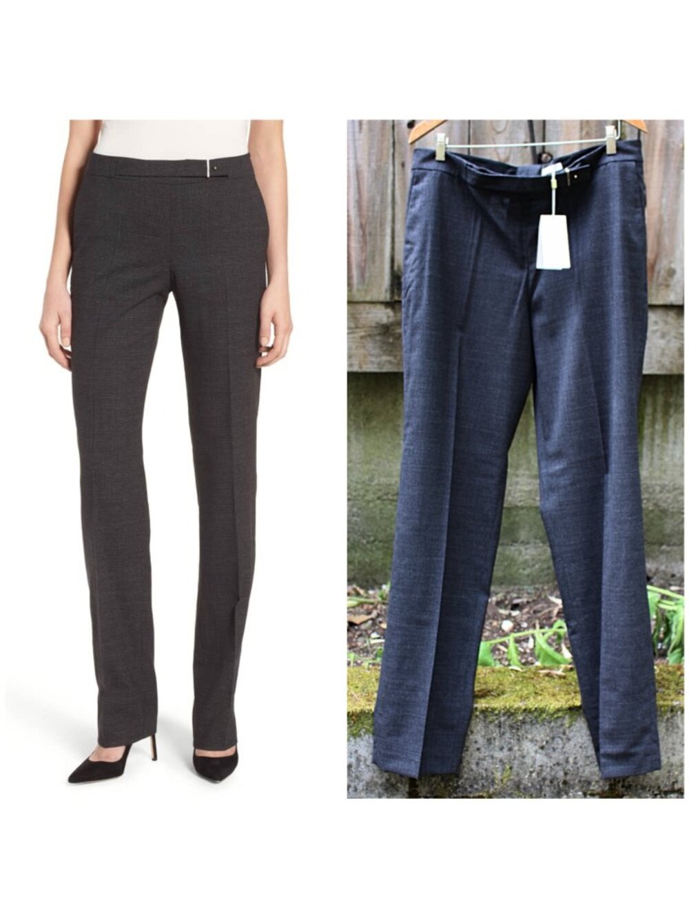 New - sz 14 - Boss Hugo Boss Women's "Tafena" Tailored Suiting Trousers, Wool